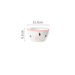 Peach Dishes, Cute Plates, Rice Bowls, Salad Bowls, Breakfast Sets, Household Dishes And Tableware Combinations
