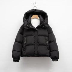 Women's Winter Korean-style Simple Hooded Warm Puffer Jacket