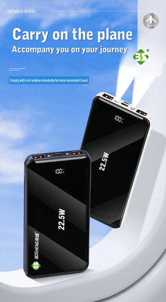 Portable Power Bank  Fast Charging Universal Battery Pack For IPhone, Android & All Devices, Compact & Lightweight,  Travel-Friendly